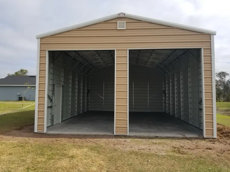 ACME Truss Manufacturing facility exterior, 30,000 sq ft pre-engineered steel warehouse, Tampa Bay Area FL
