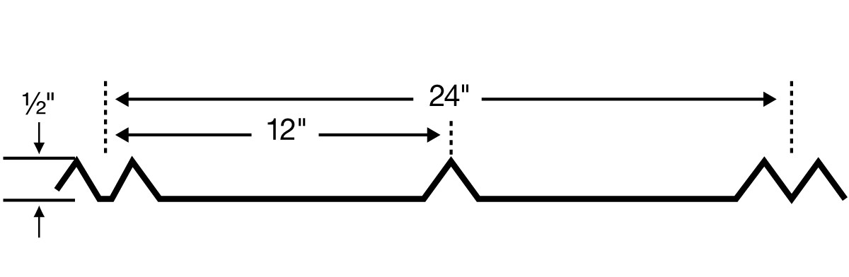 5V panel cross-section drawing